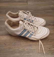 Adidas Team Goodyear Size 7 Trainer's White And Blue 2007 665427