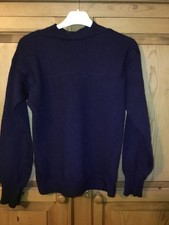 Vintage Traditional  Guernsey Jumper Worsted Wool