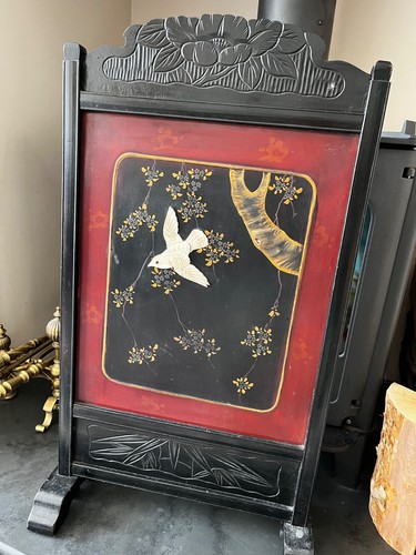 Japanese antique fire - fire, guard