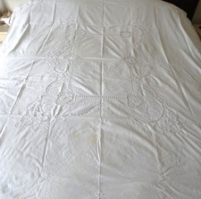 LARGE VINTAGE CUT-WORK COTTON
