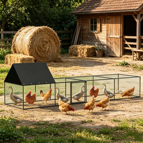 Large chicken coop - run, walk