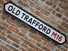 Old Trafford Indoor Manchester Football United Street Sign