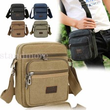 Black Cross Body Messenger Bags Utility Sports Travel Work Shoulder Bags Unisex