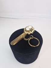 Vintage Cameo Kings Key Finder,  Key ring clip