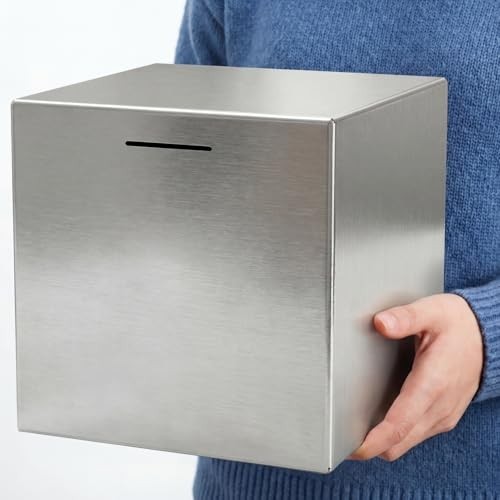 Giant stainless steel piggy - steel,