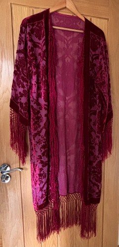 Beautiful red devoré sheer - beautiful,