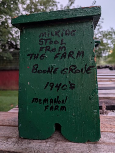Antique milking stool farm - antique,