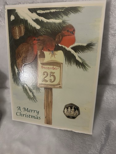 2001 isle man christmas 50p - 2001,