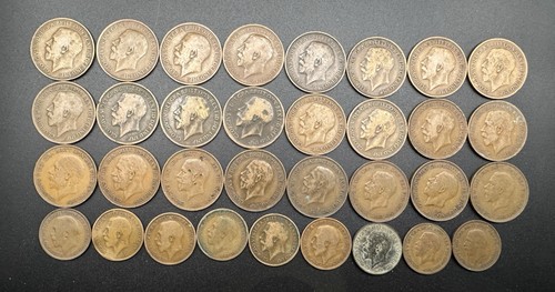 George pennies halfpennies - v, &