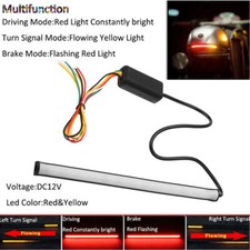 Motorcycle LED Bar Light Strip Rear Tail Brake Turn Signal License Plate Lamp UK