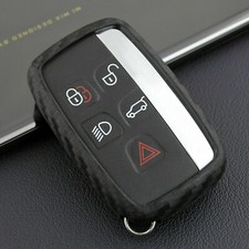 Land Rover Jaguar 5 Button Case Remote Fob Range s45c Carbon Fiber Key Cover