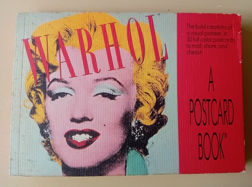 Warhol postcard book rare - a,