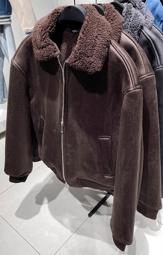 Zara double faced leather - zara,