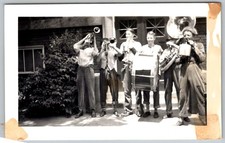 Vtg B&W Snapshot Group Teenage