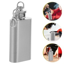  2 Ounces Small Hip Flask Keyring with Keychain Mini Portable Whiskey Bottle