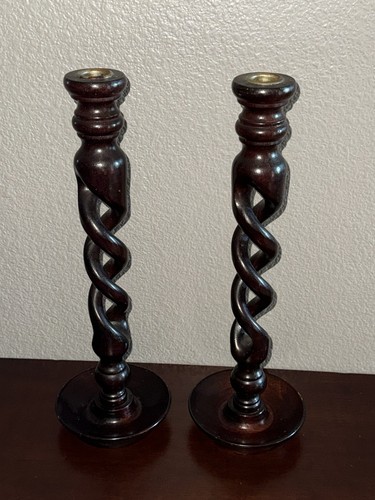 Wooden candle sticks vintage - sticks,