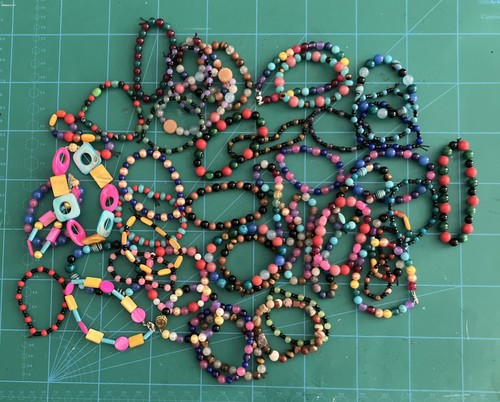 Stone glass bead bracelets - stone,