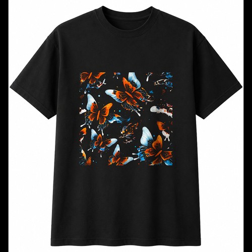 Graphic koi butterfly - graphic,