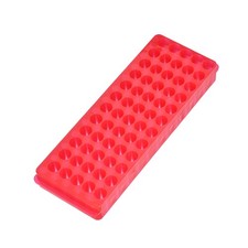 Test Tube Rack Double Panel 60 Hole Centrifuge Tube Freezing Holder Red 3Pcs