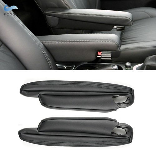 2pcs black leather seat - leather,