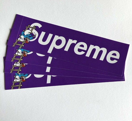 Supreme smurfs box logo - smurfs,