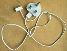 Genuine Apple iPhone Charger Cable 30 PIN Vintage Old Style + Charging Plug 1M