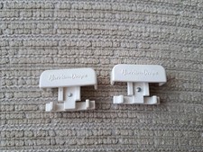 Harrison Drape Super White Curtain Track Rail End Stop X 2