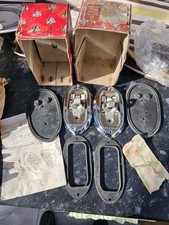 Pair of LUCAS L549  Rear Lamps BMC MORGAN MORRIS MINOR TRIUMPH MGA Classic car.