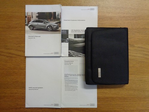 Audi owners handbook - audi, a3/s3