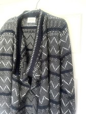 Long Aztec Knitted Cardigan