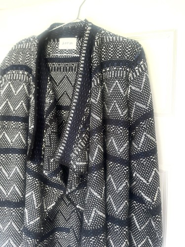 Long aztec knitted cardigan - aztec,