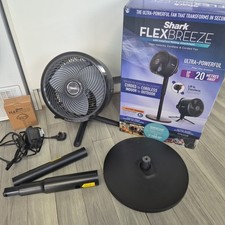 Shark FlexBreeze Portable Fan [FA220UK] 12-in-1 Cordless w/ Misting Attachment 