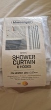 Shower/Bath Curtain- NEW- 180cm(W) X (220cm (H)- Polyester - Extra Long