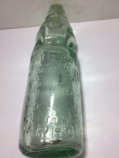 Nice NORTH EAST Old 10oz RELIANCE PATENT Codd Marble Bottle 