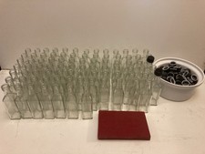 4 x Empty Gin Bottles 70cl Upcycling Wedding Craft Art Sloe Clear Glass Cork Eco