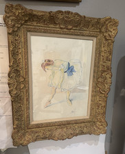 Antique Pastel On Board Of