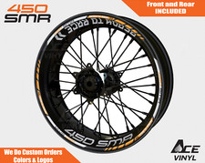 KTM 450 SMR Wheel Decals Rim