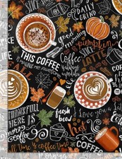 Food Fabric - Pumpkin Spice &