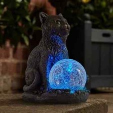 Solar Cat Garden Ornament