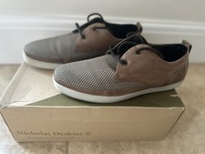 Nicholas Deakins Mens Tan beige  Walsh  leather  Trainers Shoes uk 9  RRP £90