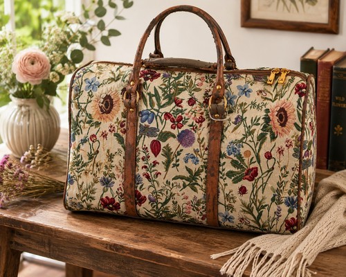 Vintage floral tapestry - vintage,
