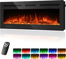60'' Electric Fireplace Wall