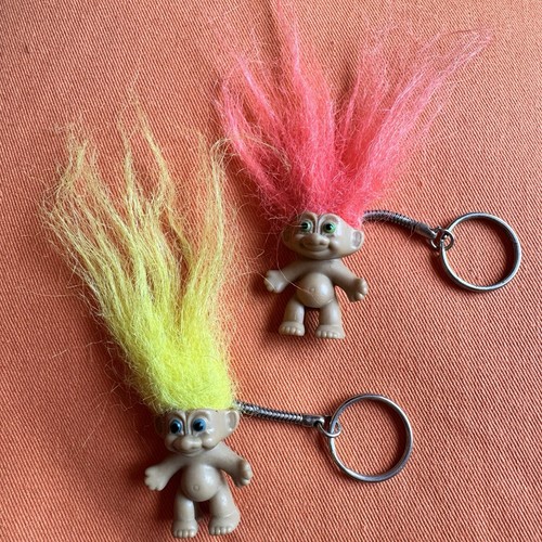 Pair 1990s troll pencil topper - pair,