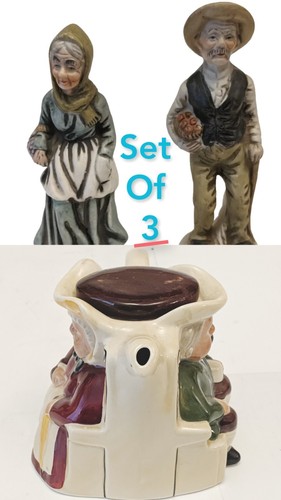 Porcelain figurine old man - porcelain,