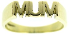 9 ct gold ring mum size Q