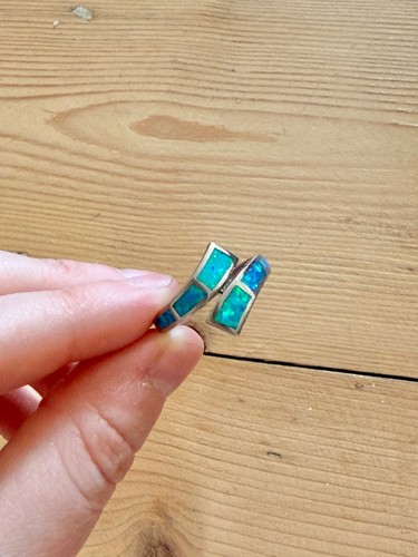 Sterling silver blue turquoise - blue,