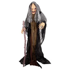 ANIMATED OLD HAG WITCH PROP