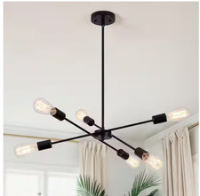LWYTJO Kulli 6-Light Black