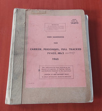 FV432 MK2 APC ARMY MILITARY VEHICLE USER HANDBOOK