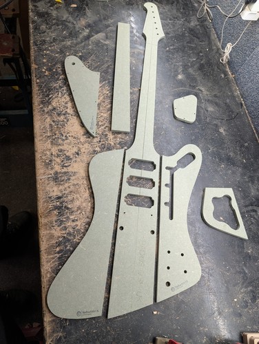 Firebird neck trough template - neck,
